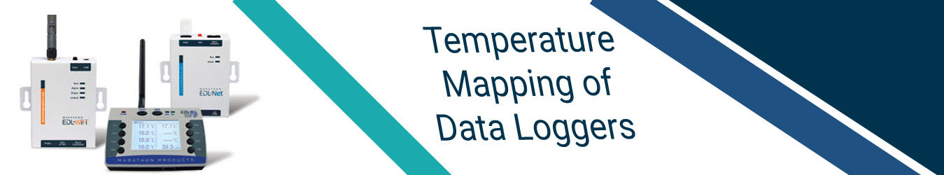 Temperature mapping of data loggers